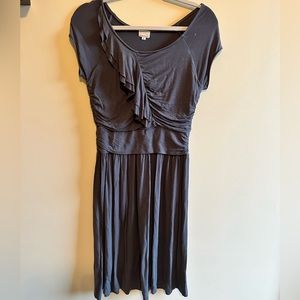 Gray Jen Clothing Midi Dress With Ruffles | Size M